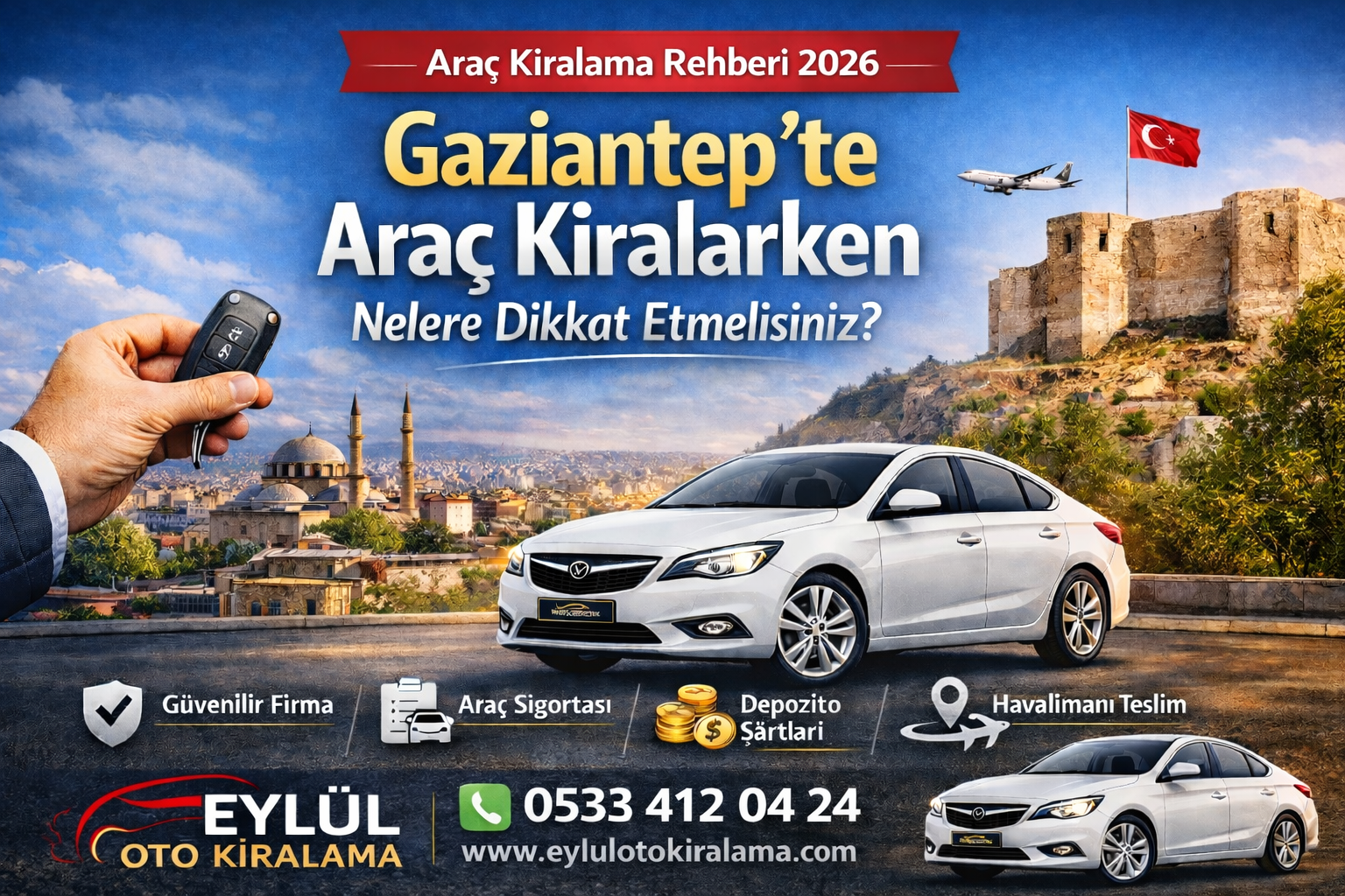 Gaziantep Araç Kiralama Rehberi 2026 Araç Kiralarken Nelere Dikkat Etmelisiniz